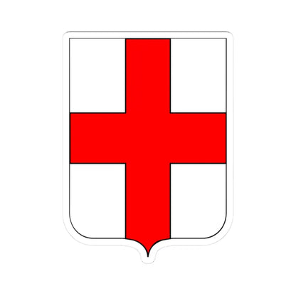 CoA Comune di Ailoche 2 (Italy) (Coat of Arms) STICKER Vinyl Kiss-Cut Decal 3 Inch White - The Sticker Space