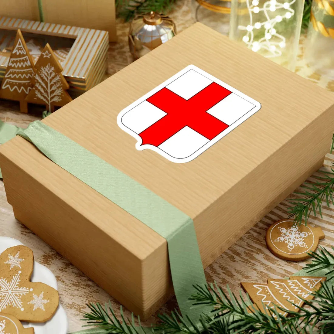 CoA Comune di Ailoche 2 (Italy) (Coat of Arms) STICKER Vinyl Kiss-Cut Decal - The Sticker Space