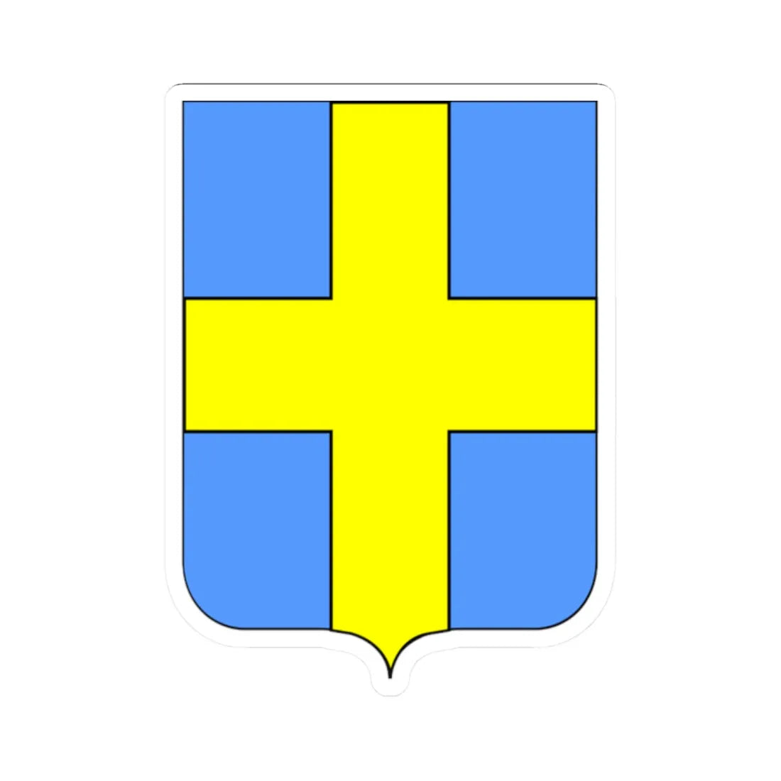 CoA Comune di Avio 2 (Italy) (Coat of Arms) STICKER Vinyl Kiss-Cut Decal 2 Inch White - The Sticker Space