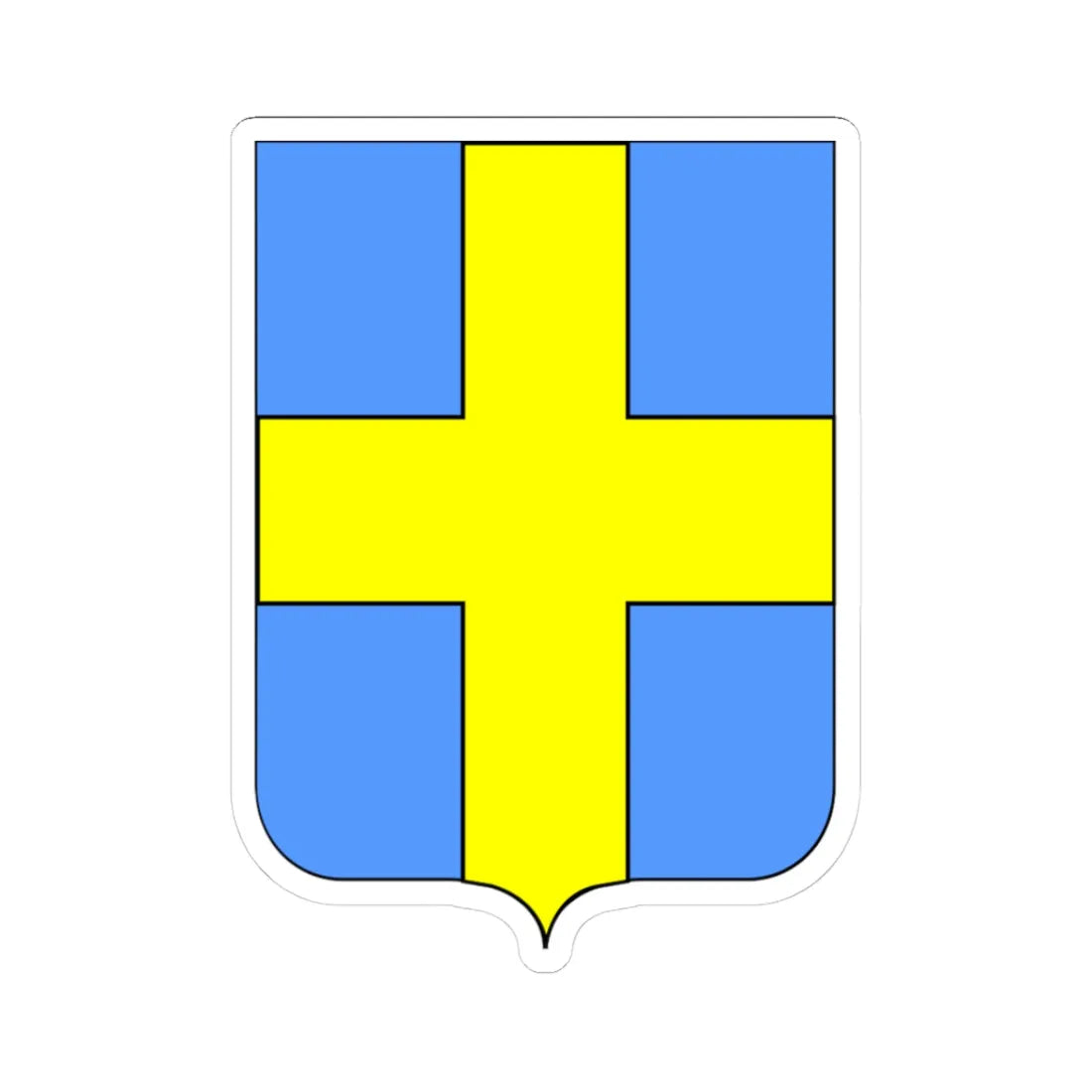 CoA Comune di Avio 2 (Italy) (Coat of Arms) STICKER Vinyl Kiss-Cut Decal 3 Inch White - The Sticker Space