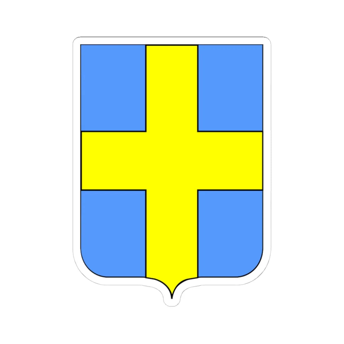 CoA Comune di Avio 2 (Italy) (Coat of Arms) STICKER Vinyl Kiss-Cut Decal 4 Inch White - The Sticker Space