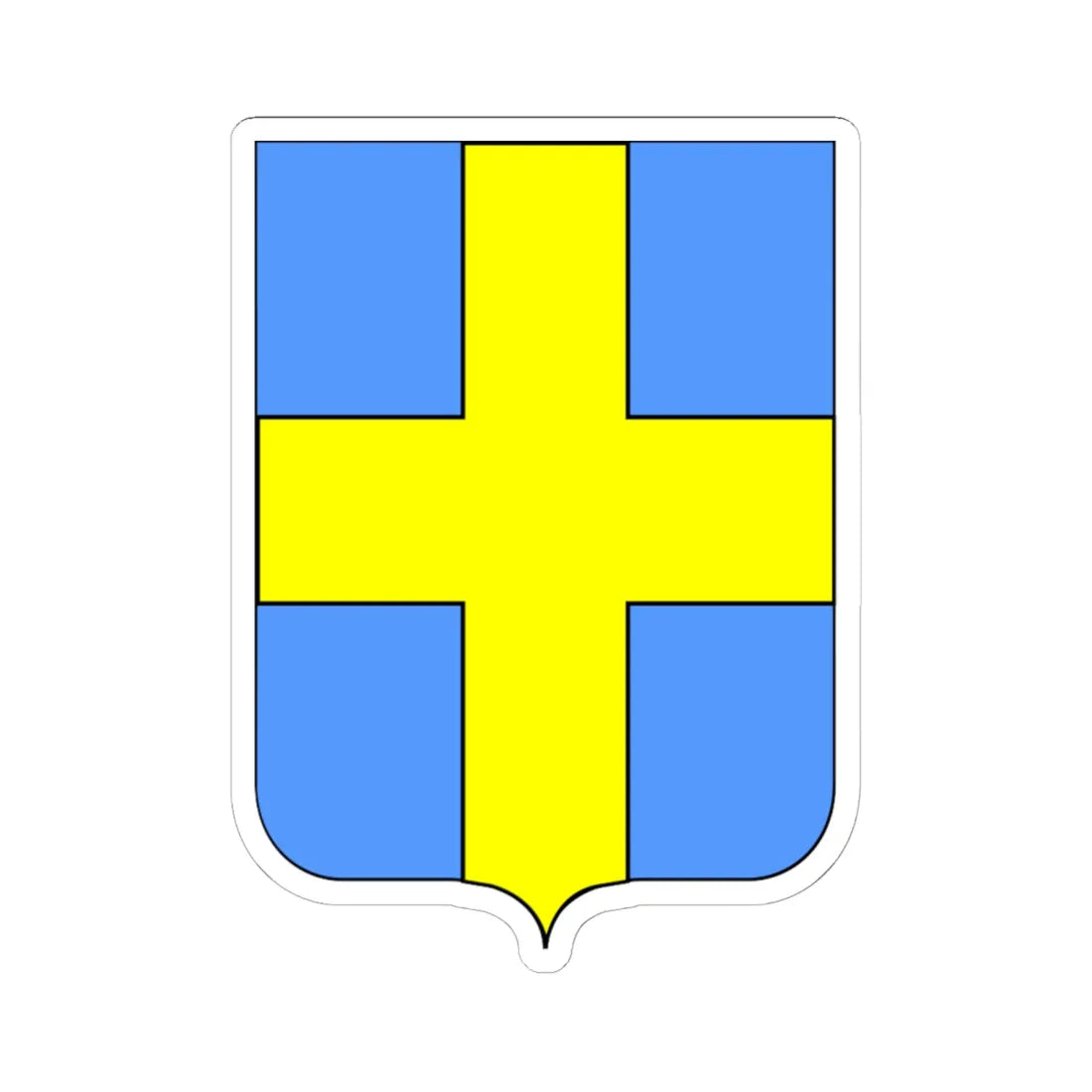 CoA Comune di Avio 2 (Italy) (Coat of Arms) STICKER Vinyl Kiss-Cut Decal 6 Inch White - The Sticker Space