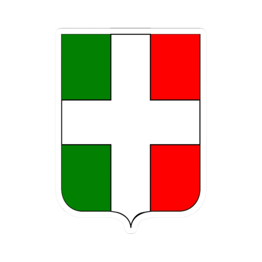 CoA Comune di Buttigliera Alta 2 (Italy) (Coat of Arms) STICKER Vinyl Kiss-Cut Decal 2 Inch White - The Sticker Space