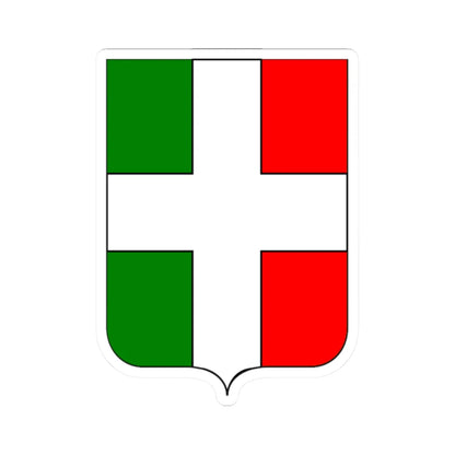 CoA Comune di Buttigliera Alta 2 (Italy) (Coat of Arms) STICKER Vinyl Kiss-Cut Decal 2 Inch White - The Sticker Space