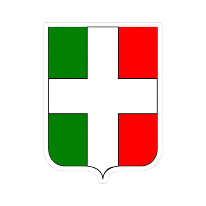 CoA Comune di Buttigliera Alta 2 (Italy) (Coat of Arms) STICKER Vinyl Kiss-Cut Decal 3 Inch White - The Sticker Space