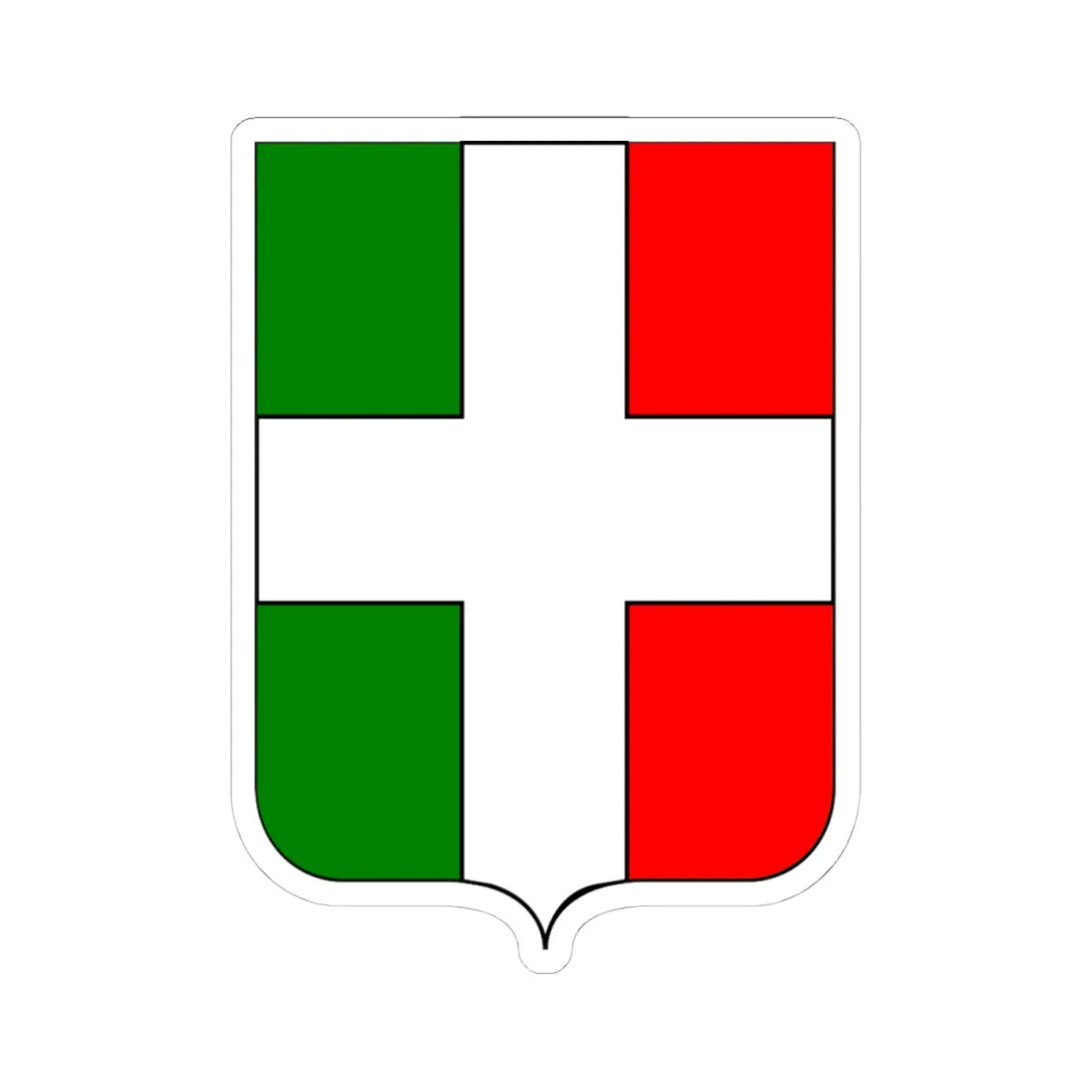 CoA Comune di Buttigliera Alta 2 (Italy) (Coat of Arms) STICKER Vinyl Kiss-Cut Decal 4 Inch White - The Sticker Space