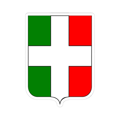 CoA Comune di Buttigliera Alta 2 (Italy) (Coat of Arms) STICKER Vinyl Kiss-Cut Decal 4 Inch White - The Sticker Space