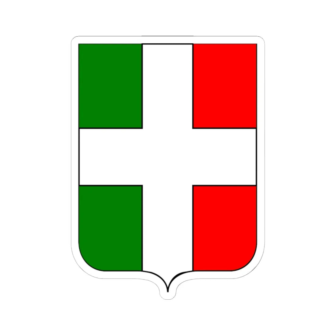 CoA Comune di Buttigliera Alta 2 (Italy) (Coat of Arms) STICKER Vinyl Kiss-Cut Decal 6 Inch White - The Sticker Space