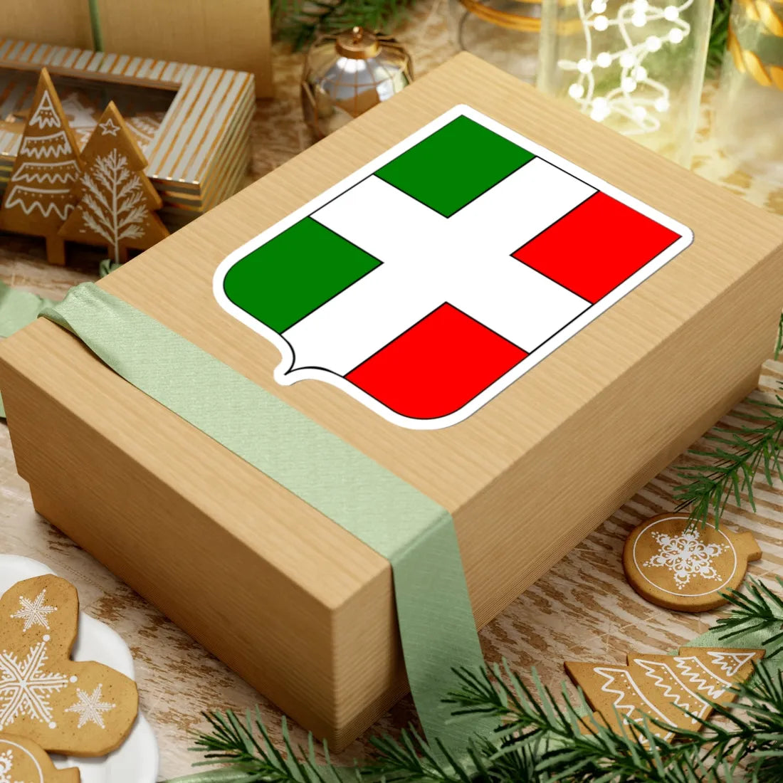 CoA Comune di Buttigliera Alta 2 (Italy) (Coat of Arms) STICKER Vinyl Kiss-Cut Decal - The Sticker Space