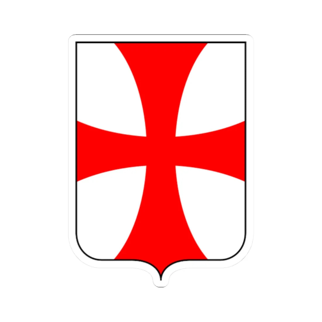 CoA Comune di Cavalese (Italy) (Coat of Arms) STICKER Vinyl Kiss-Cut Decal 2 Inch White - The Sticker Space