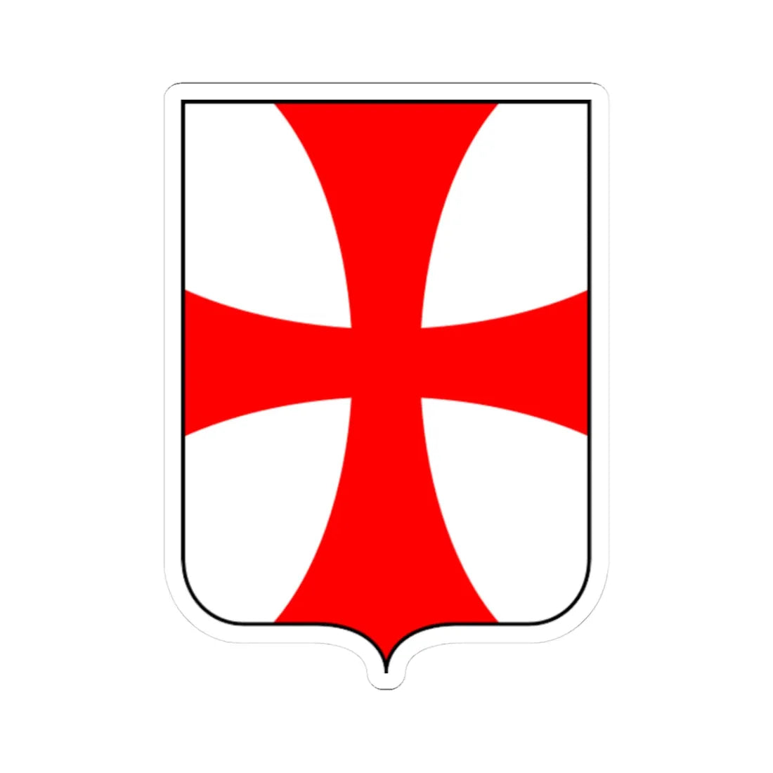 CoA Comune di Cavalese (Italy) (Coat of Arms) STICKER Vinyl Kiss-Cut Decal 3 Inch White - The Sticker Space