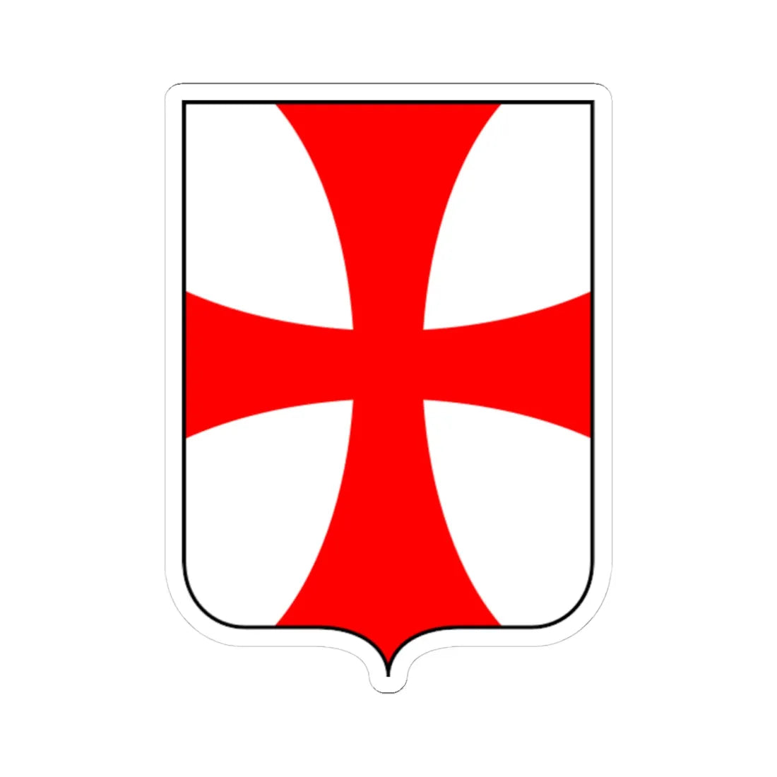 CoA Comune di Cavalese (Italy) (Coat of Arms) STICKER Vinyl Kiss-Cut Decal 4 Inch White - The Sticker Space