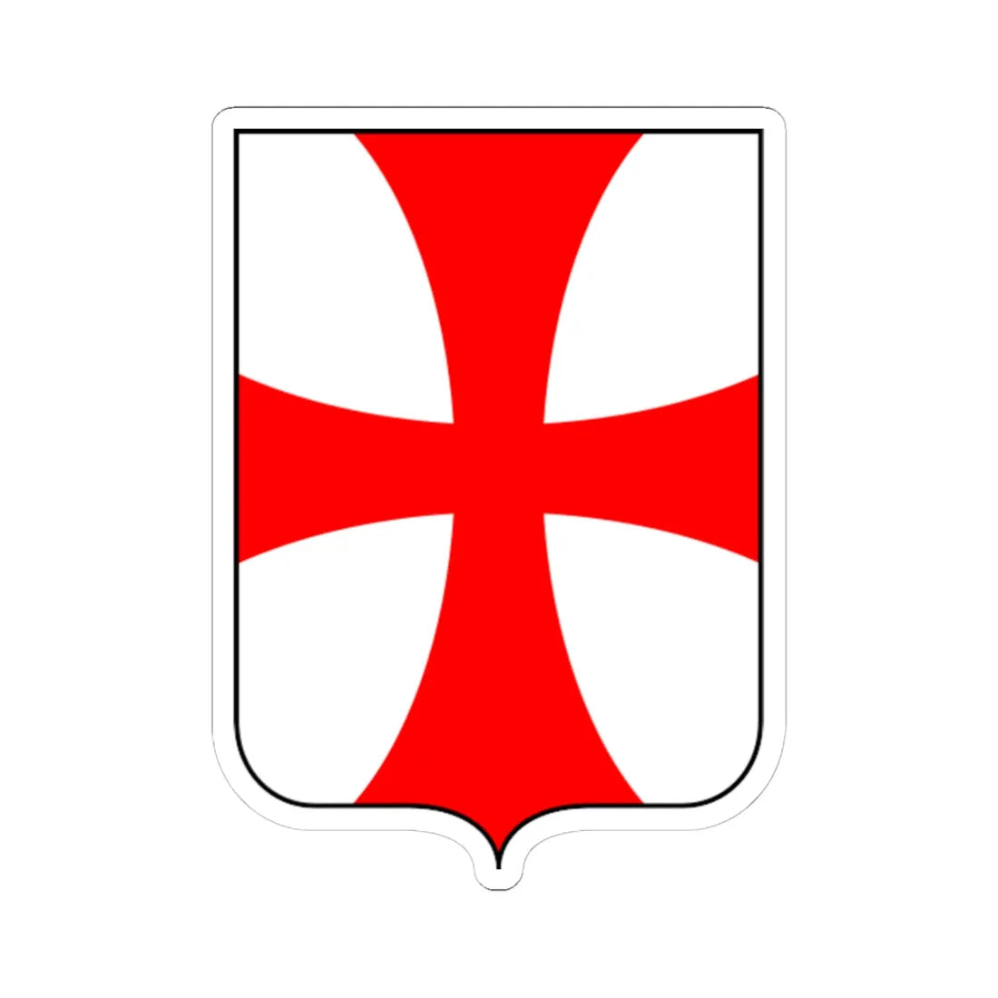 CoA Comune di Cavalese (Italy) (Coat of Arms) STICKER Vinyl Kiss-Cut Decal 6 Inch White - The Sticker Space