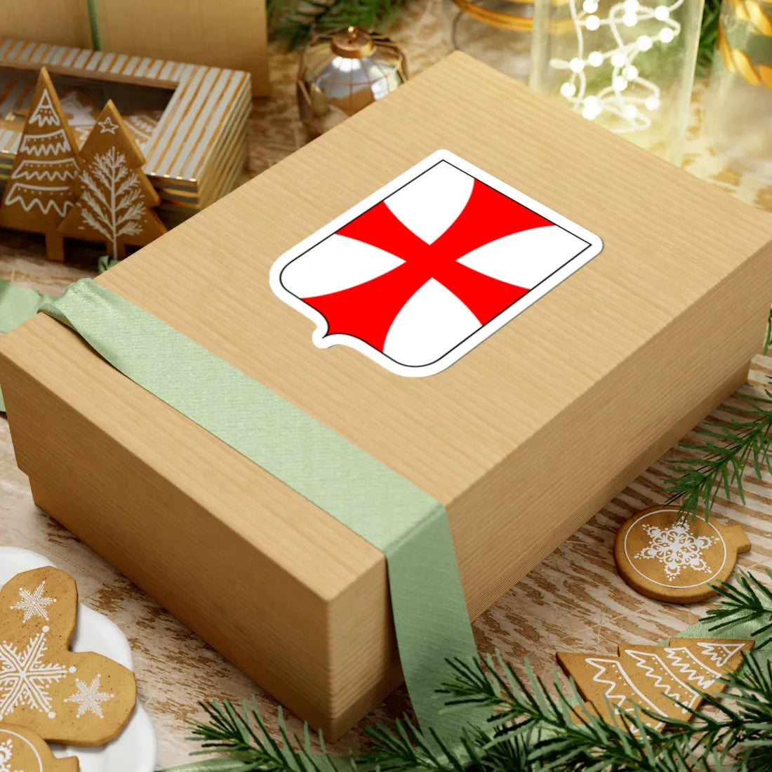 CoA Comune di Cavalese (Italy) (Coat of Arms) STICKER Vinyl Kiss-Cut Decal - The Sticker Space