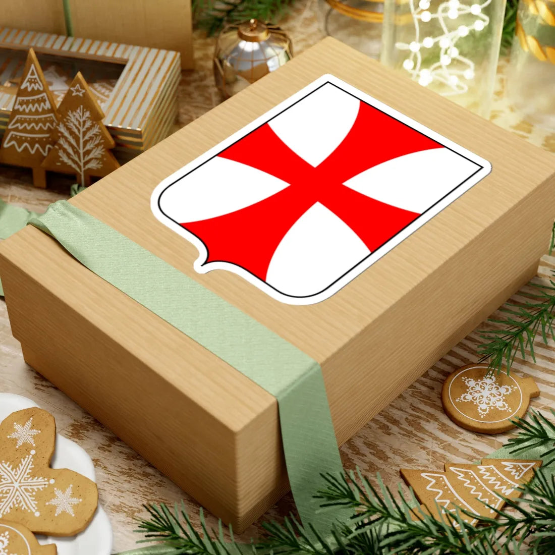 CoA Comune di Cavalese (Italy) (Coat of Arms) STICKER Vinyl Kiss-Cut Decal - The Sticker Space