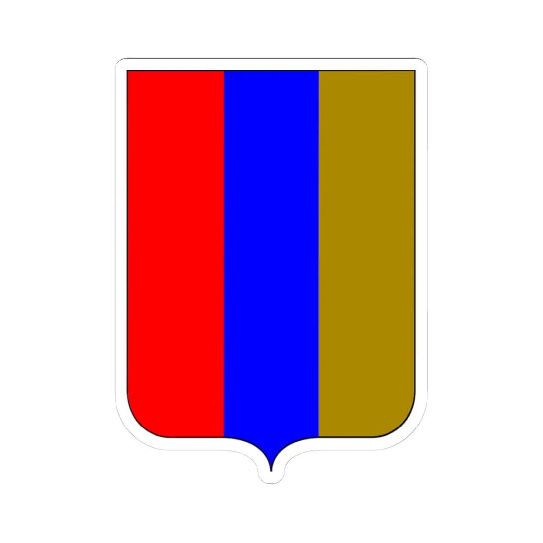 CoA Comune di Offagna 2 (Italy) (Coat of Arms) STICKER Vinyl Kiss-Cut Decal 3 Inch White - The Sticker Space