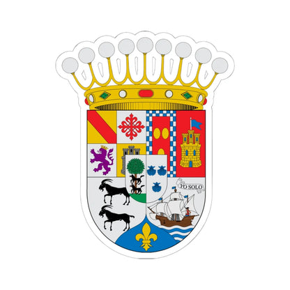 COA Count of Gálvez (Costa Rica) (Coat of Arms) STICKER Vinyl Kiss-Cut Decal 6 Inch White - The Sticker Space