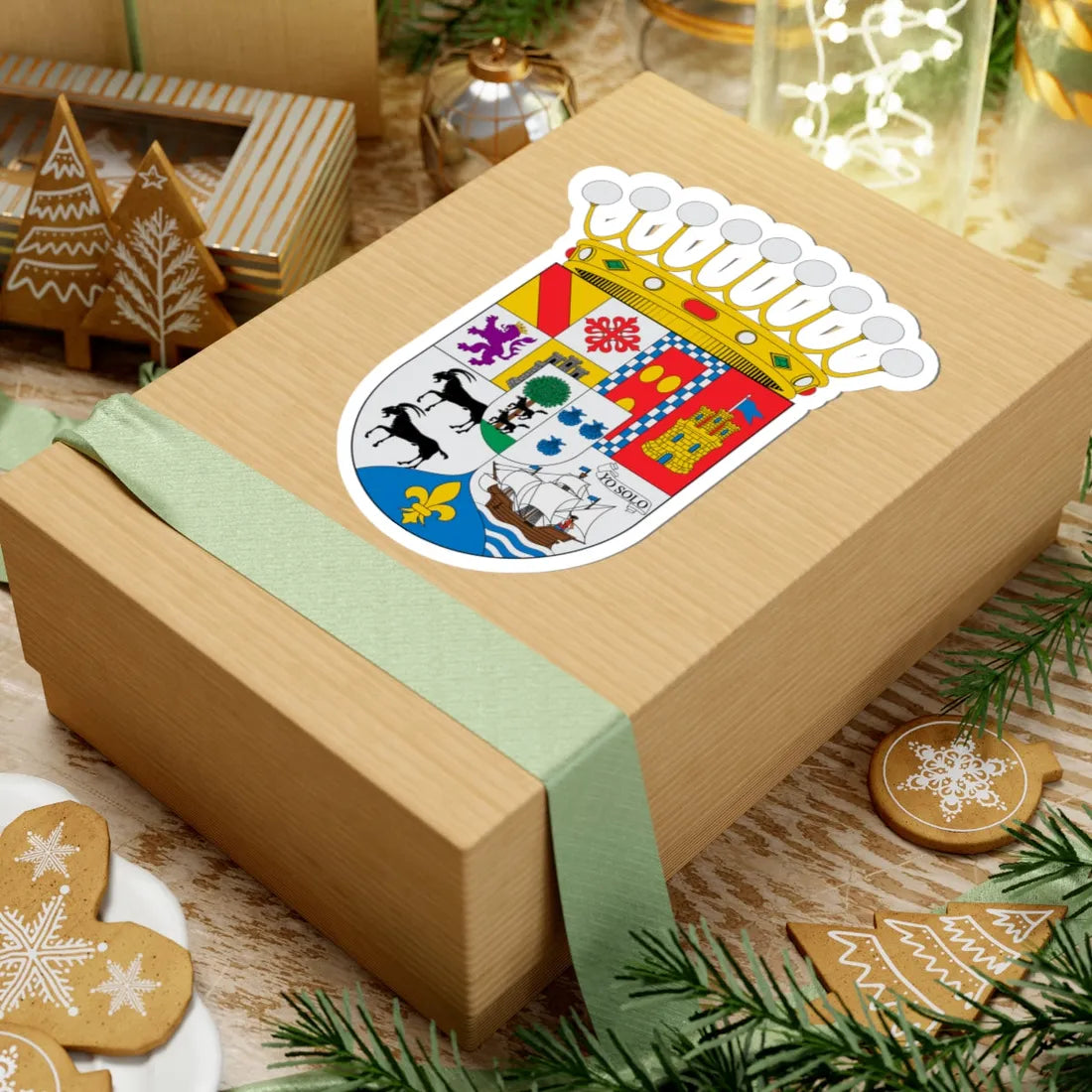 COA Count of Gálvez (Costa Rica) (Coat of Arms) STICKER Vinyl Kiss-Cut Decal - The Sticker Space