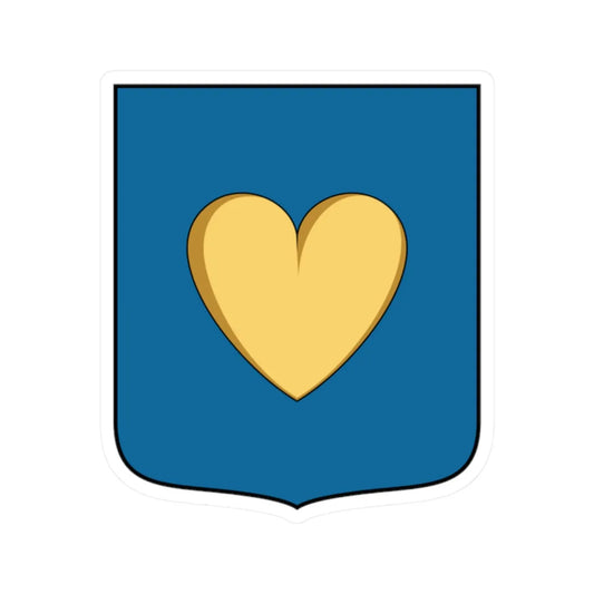 Coa Croatia Family Allegretti v1 (Croatia) (Coat of Arms) STICKER Vinyl Kiss-Cut Decal 2 Inch White - The Sticker Space