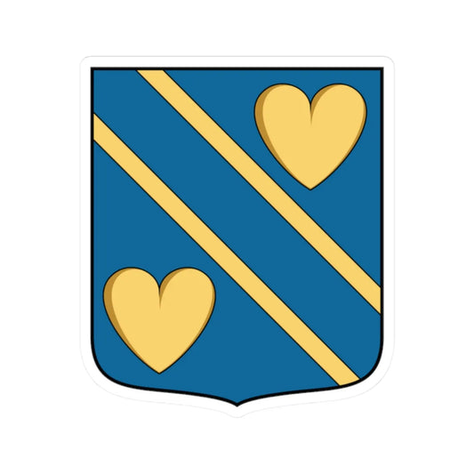 Coa Croatia Family Allegretti v2 (Croatia) (Coat of Arms) STICKER Vinyl Kiss-Cut Decal 2 Inch White - The Sticker Space