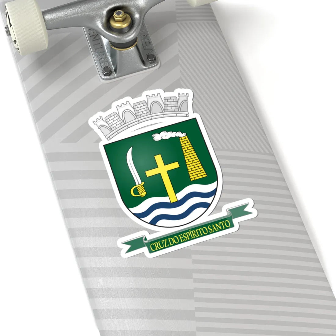 CoA Cruz do Espírito Santo (Brazil) (Coat of Arms) STICKER Vinyl Kiss-Cut Decal - The Sticker Space