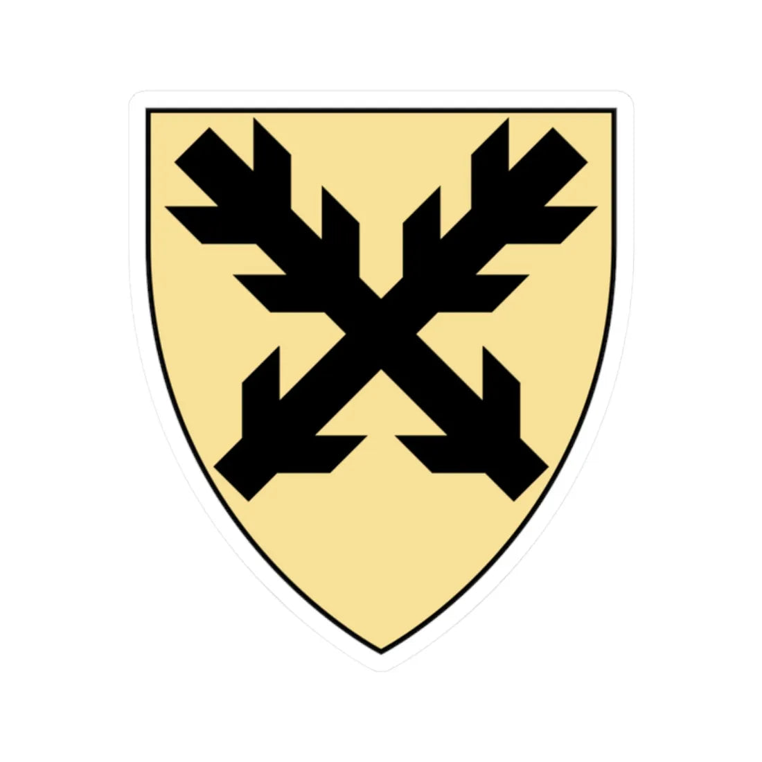 Coa Czech Family Hronovec (Czech Republic) (Coat of Arms) STICKER Vinyl Kiss-Cut Decal 2 Inch White - The Sticker Space