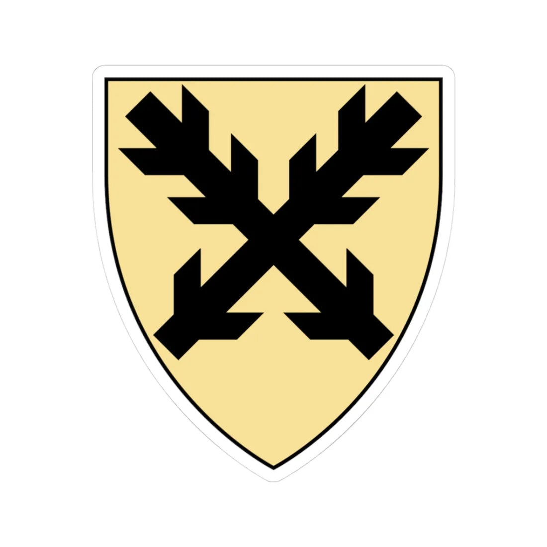 Coa Czech Family Hronovec (Czech Republic) (Coat of Arms) STICKER Vinyl Kiss-Cut Decal 3 Inch White - The Sticker Space