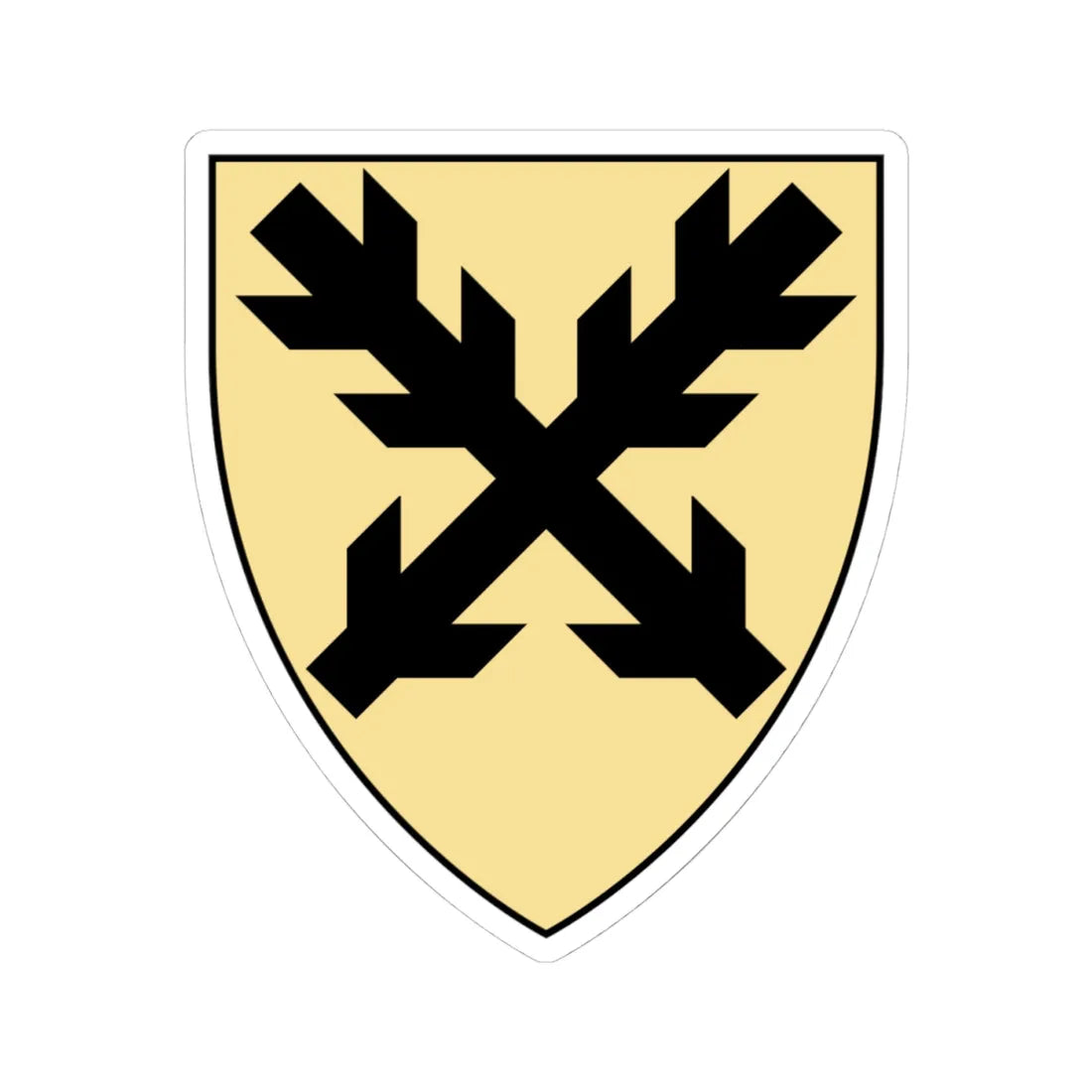 Coa Czech Family Hronovec (Czech Republic) (Coat of Arms) STICKER Vinyl Kiss-Cut Decal 4 Inch White - The Sticker Space