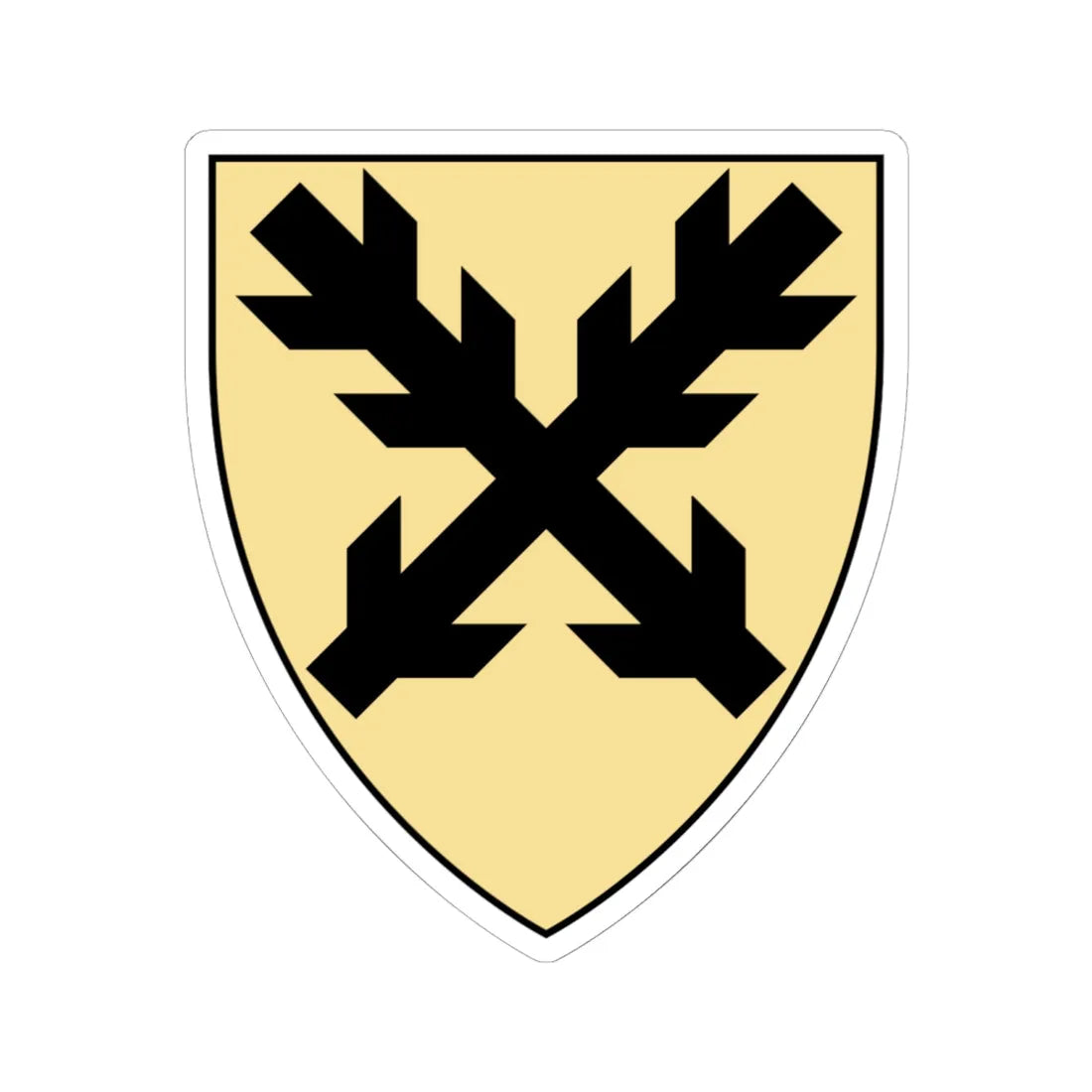 Coa Czech Family Hronovec (Czech Republic) (Coat of Arms) STICKER Vinyl Kiss-Cut Decal 6 Inch White - The Sticker Space