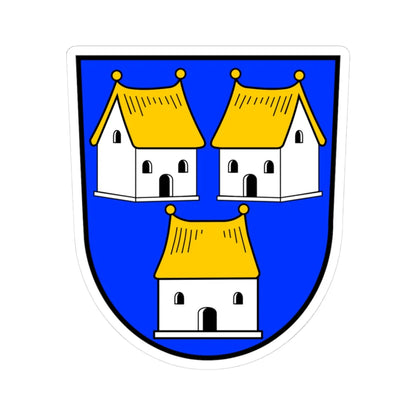 Coa de-by-dorfen (Germany) (Coat of Arms) STICKER Vinyl Kiss-Cut Decal 3 Inch White - The Sticker Space
