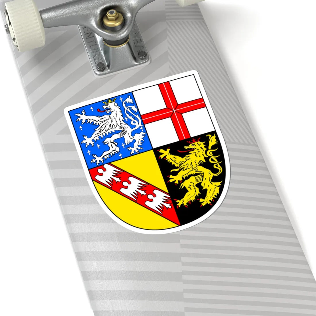 Coa de-saarland (Germany) (Coat of Arms) STICKER Vinyl Kiss-Cut Decal - The Sticker Space
