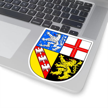 Coa de-saarland (Germany) (Coat of Arms) STICKER Vinyl Kiss-Cut Decal - The Sticker Space