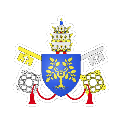 CoA della Rovere popes (Italy) (Coat of Arms) STICKER Vinyl Kiss-Cut Decal 6 Inch White - The Sticker Space