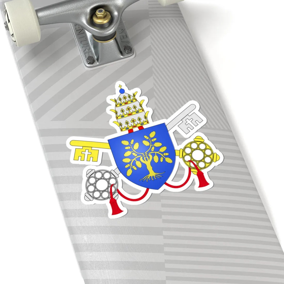 CoA della Rovere popes (Italy) (Coat of Arms) STICKER Vinyl Kiss-Cut Decal - The Sticker Space