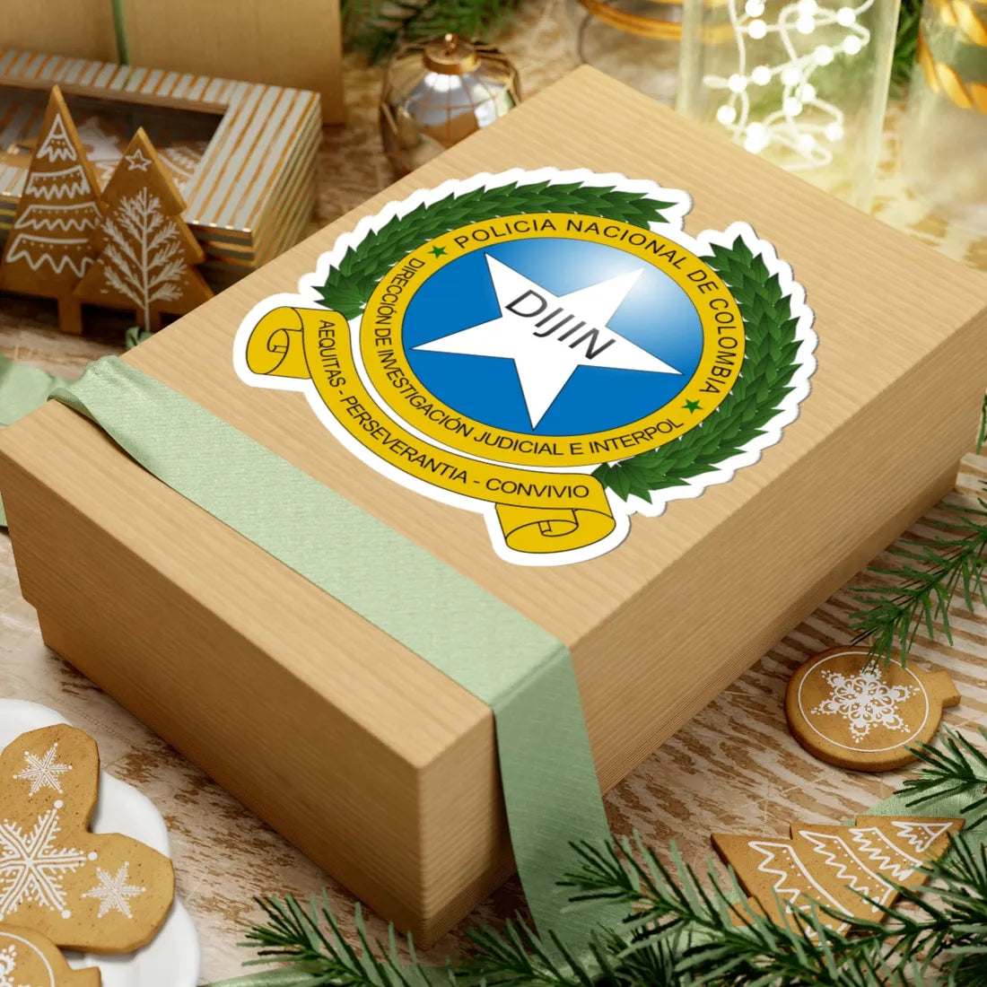 COA DIJIN (Colombia) (Coat of Arms) STICKER Vinyl Kiss-Cut Decal - The Sticker Space