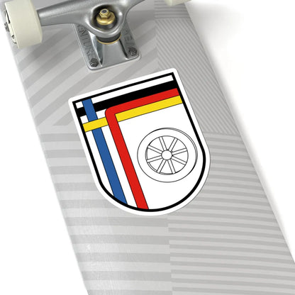 COA DtFrzBrig 4.Verskp (Germany) (Coat of Arms) STICKER Vinyl Kiss-Cut Decal - The Sticker Space