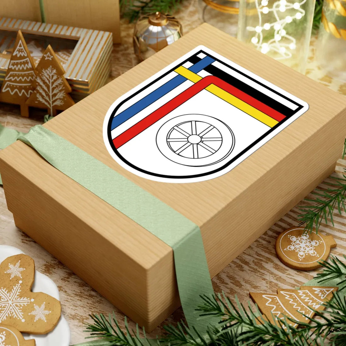 COA DtFrzBrig 4.Verskp (Germany) (Coat of Arms) STICKER Vinyl Kiss-Cut Decal - The Sticker Space