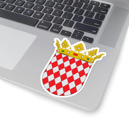 COA Duke of Grimaldi (Monaco) (Coat of Arms) STICKER Vinyl Kiss-Cut Decal - The Sticker Space