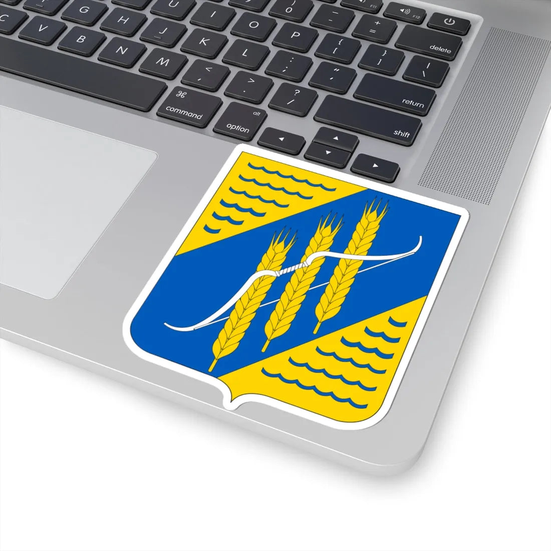 COA Dzhankoiskyi Raion (Ukraine) (Coat of Arms) STICKER Vinyl Kiss-Cut Decal - The Sticker Space