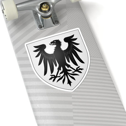 CoA Echternach Luxembourg (Luxembourg) (Coat of Arms) STICKER Vinyl Kiss-Cut Decal - The Sticker Space