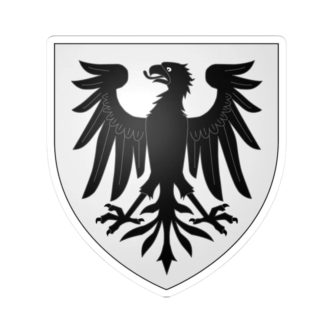 CoA Echternach Luxembourg (Luxembourg) (Coat of Arms) STICKER Vinyl Kiss-Cut Decal - The Sticker Space