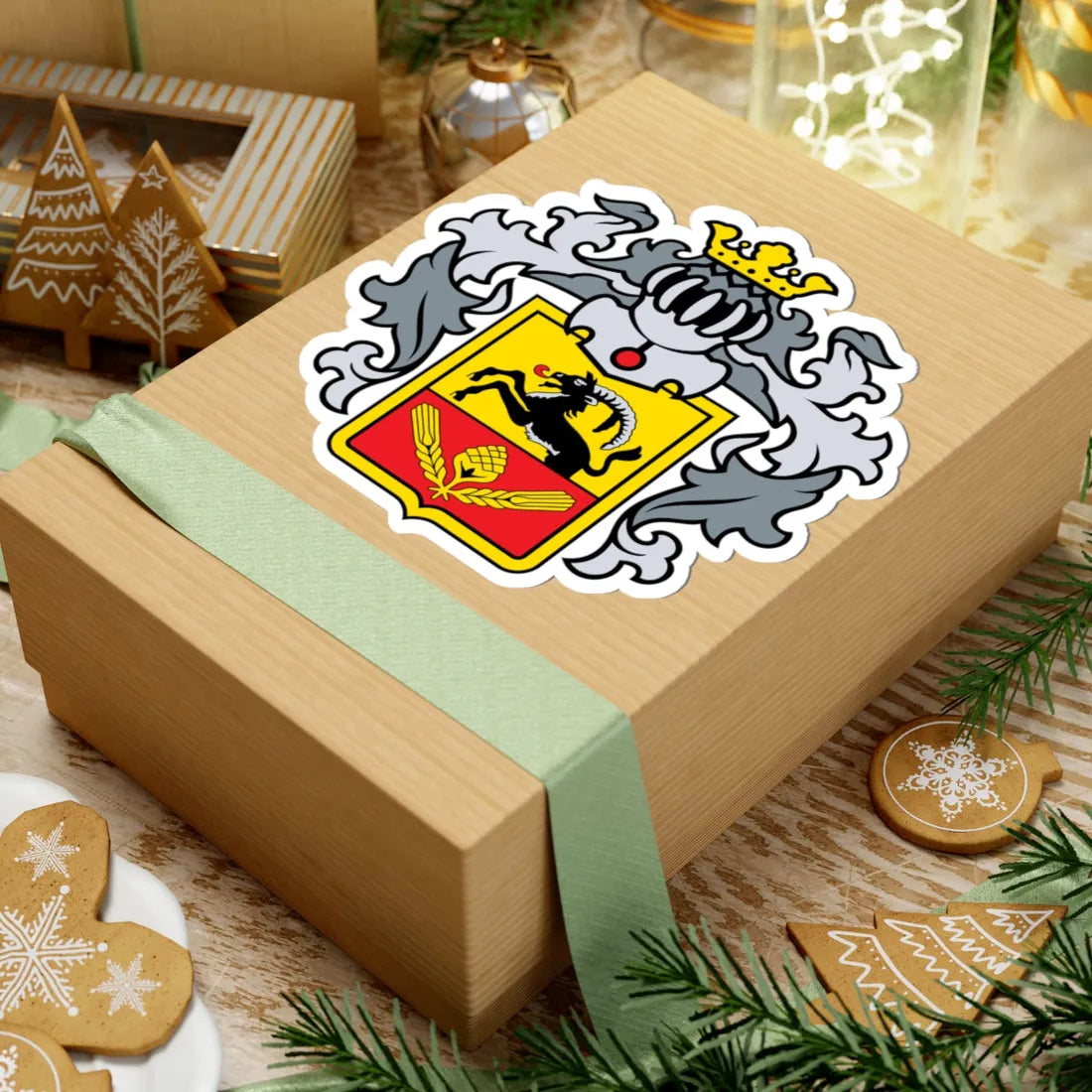 CoA Eder ACH (Germany) (Coat of Arms) STICKER Vinyl Kiss-Cut Decal - The Sticker Space