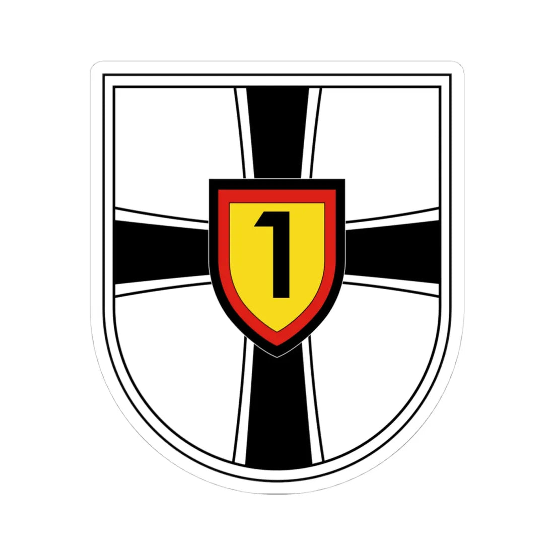 COA EF1 (Germany) (Coat of Arms) STICKER Vinyl Kiss-Cut Decal 4 Inch White - The Sticker Space