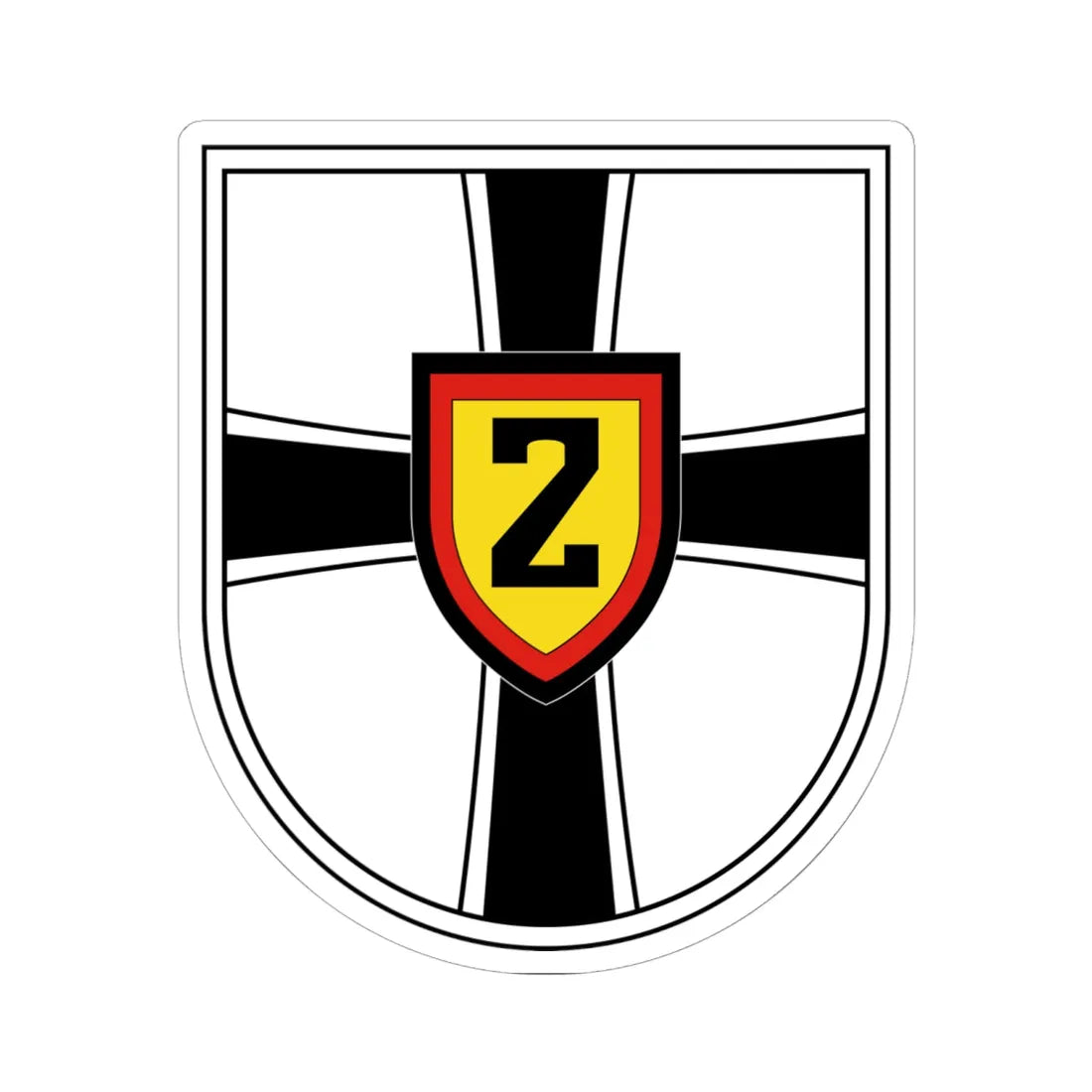 COA EF2 (Germany) (Coat of Arms) STICKER Vinyl Kiss-Cut Decal 6 Inch White - The Sticker Space