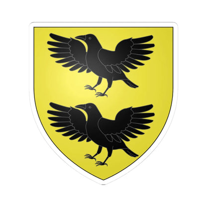 CoA Einsiedeln Abbey Switzerland (Switzerland) (Coat of Arms) STICKER Vinyl Kiss-Cut Decal 3 Inch White - The Sticker Space
