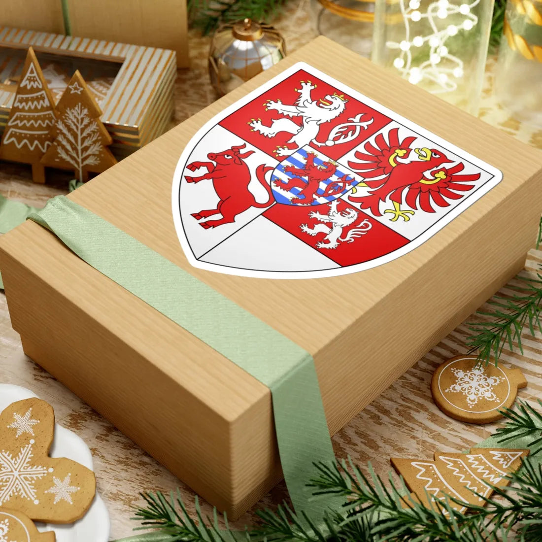 CoA Elizabeth of Görlitz (Czech Republic) (Coat of Arms) STICKER Vinyl Kiss-Cut Decal - The Sticker Space