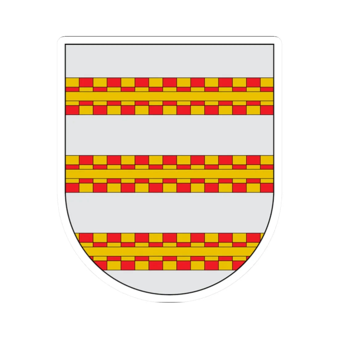 COA Escudo de los Arias de Saavedra - Condes de Castellar (Argentina) (Coat of Arms) STICKER Vinyl Kiss-Cut Decal 2 Inch White - The Sticker Space