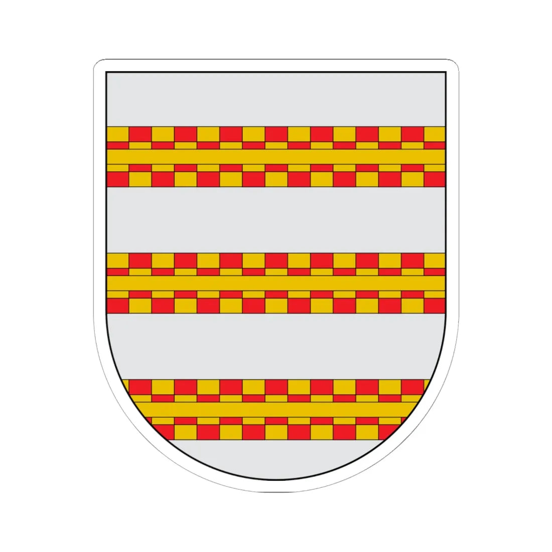 COA Escudo de los Arias de Saavedra - Condes de Castellar (Argentina) (Coat of Arms) STICKER Vinyl Kiss-Cut Decal 6 Inch White - The Sticker Space