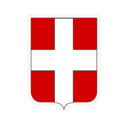 CoA ex Comune di Ceneda (Italy) (Coat of Arms) STICKER Vinyl Kiss-Cut Decal 6 Inch White - The Sticker Space