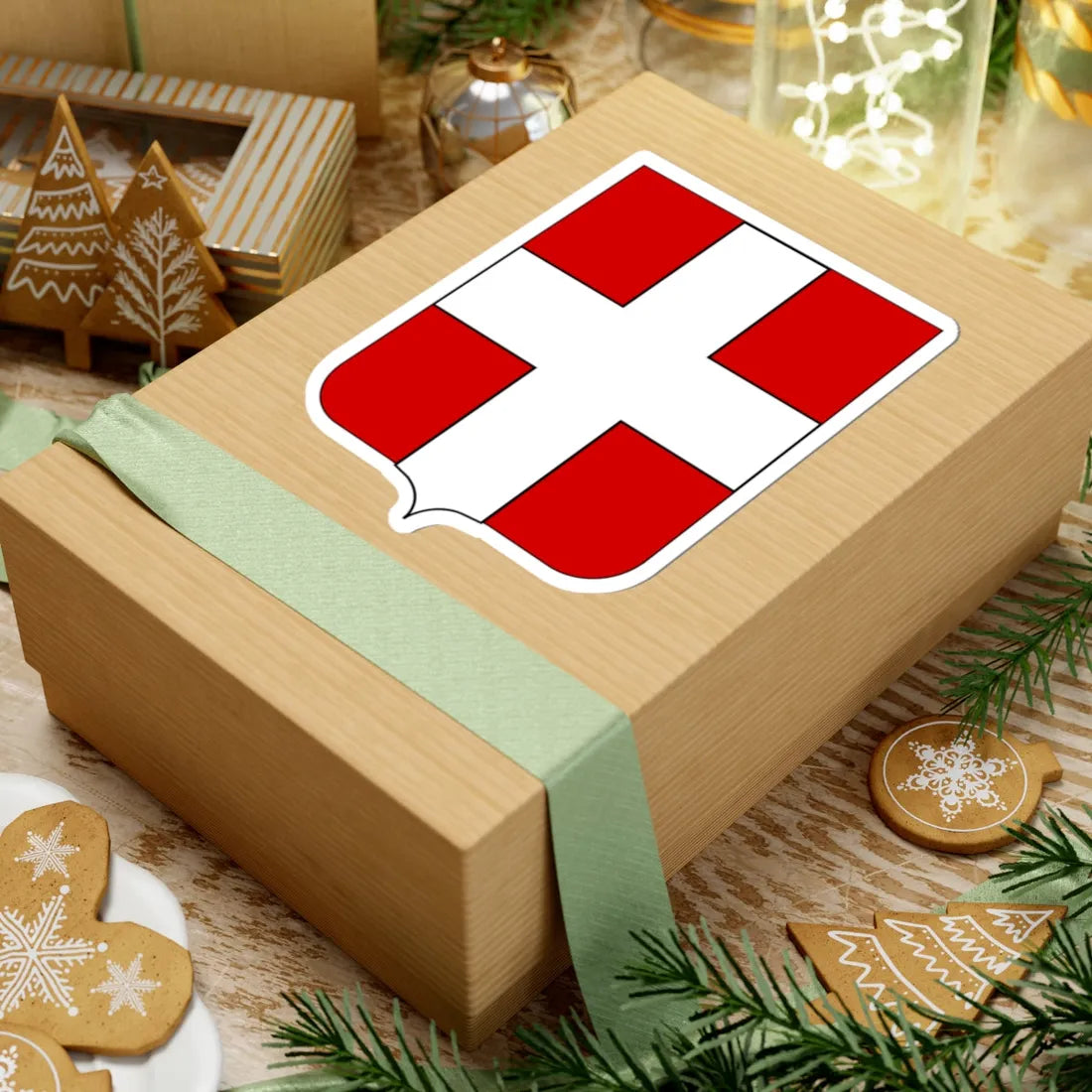 CoA ex Comune di Ceneda (Italy) (Coat of Arms) STICKER Vinyl Kiss-Cut Decal - The Sticker Space